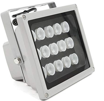 SHZICMY Infrarot Scheinwerfer 30W 15 LED IR Infrarot-Beleuchtungslampe Sichtbereich von 45 ° Nachtsicht Licht Scheinwerfer für Scheune Patio Überwachungskamera Nachtsichtgerät