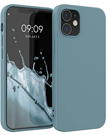kwmobile Hülle kompatibel mit Apple iPhone 12 / iPhone 12 Pro Hülle - weiches TPU Silikon Case - Cover geeignet für kabelloses Laden - Arctic Night