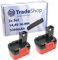 2x Trade-Shop Ni-MH Akku 14,4V 3300mAh kompatibel mit Bosch 4 V-i CSD 14 GDR 4 V GDR 4 V-LI HDI 244 IDI 244 Jan-54 PLI 14, PSB 14,4 V-i, PSR 140