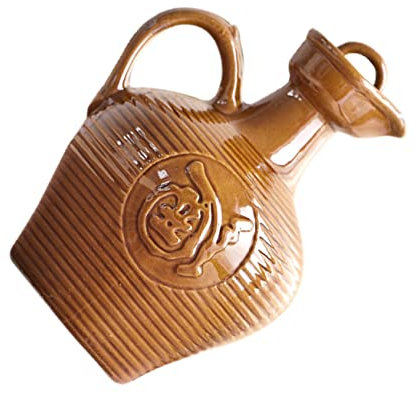 Cabilock Krug Keramik Japanische Weinflasche Wassertopf Aus Ton Weinflasche Retro Ton Wasser Servieren Von Wein-Sake-Topf Behälter Mit Deckel Chinesischer Weintopf Eistee Tragbar Steingut