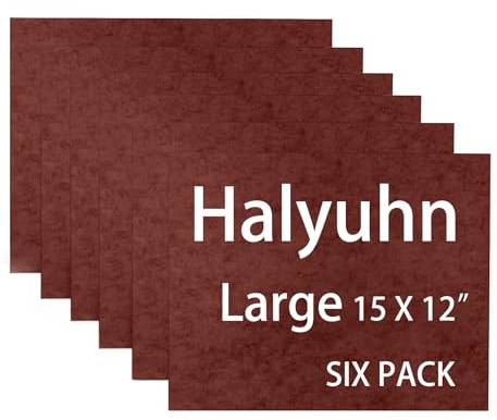 Halyuhn 6 Pack Thick Felt Furniture Pads(Non-Adhesive), 15’’ x 12’’ Protect Pads for Furniture, 8MM Thick Square Sheets for Crafts, Cuttable Felt Furniture Pads for Hardwood Floors