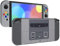 eXtremeRate Coque avec Motif de Remplacement pour Nintendo Switch OLED, Coque Motifs rétro Complète pour Nintendo Switch OLED, avec Bouton Coloré Béquille Coque pour Joycon,SFC Snes Classic EU Style