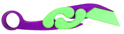 rockible Couteau Fidget imprimé 3D, jouets couteau à griffes papillon, jouet Portable pliable pour, cadeaux d'anniversaire, Vert