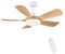 Newday Ventilatore da Soffitto Colore Legno, 106cm Ventilatore da Soffitto con Luce e Telecomando, Pale da Soffitto con Luce Dimmerabile Silenzioso con Funzione Memoria per Soggiorno Camera da letto