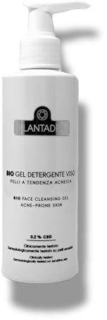 PlantaDea Gel Nettoyant pour le Visage Contre l'Acné et les Boutons 200 ml - Nettoyant Visage pour Peaux Grasses et Acnéiques - 100% Naturel et Bio - Testé Cliniquement