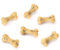 D6 Würfel Set - Set aus Sechs Würfel 6 Seitig - Skull & Bone / Schädel & Knochen W6 DND Würfel Für Pen and Paper, Dungeons & Dragons, Warhammer, D&D, Pathfinder, Magic The Gathering (MTG) (Gelb)