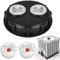 Riisoyu IBC Tankdeckel, 163mm IBC Wassertank Vented Deckel Doppelten Entlüftungslöchern IBC Tank Tap Adapter mit 2 Ersatzteil Kappe für Regenwassertank Tonnenventil