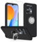 LYZXMY Coque pour UMIDIGI G9 5G (6.75) Noir Housse + Support Rotatif + Verre trempé écran Film Protecteur - Étui Souple Silicone TPU Case Cover