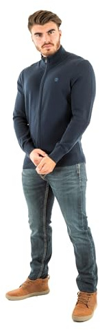 Timberland Maglione da Uomo Full Zip Williams River Blu