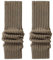 VUCDXOP Damen Langer Beinwärmer Frauen Mädchen Winter Crochet Stricken Stulpen Beinstulpen Beinwärmer Kniestrümpfe Legwarmers Strümpfe Overknees, in Einheitsgröße (Teekaffee)