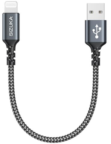 Câble iPhone 30CM Chargeur iPhone Certifié MFi Câble Lightning USB Cordon iPhone Nylon Fil Charge Rapide Ultra Solide Compatible avec iPhone 13 12 11 Pro Max XS XR X 8 7 6 Plus 5 5s SE