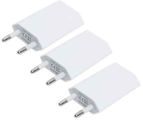 Chargeur USB, 5W 5V/1A USB Prise Adaptateur Secteur, Embout Chargeur Universel, pour Phone, Pad, Smartwatch,Tablette, Écouteurs, Prise Electrique 3pc