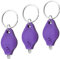 UV Note Checker Mini LED Keyring Torch Portable Pocket Ultra Violet Flashlight for Money Checker Fluorescence Agent Detection Outdoor Camping Hiking Traveling and Emergency Lighting(Purple) (3)