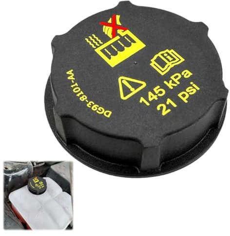 Radiator Expansion Tank Cap,Radiator Expansion Water Tank Cap,Coolant Overflow Cap,Coolant Reservoir Cap Replacement Radiator Coolant Expansion Header Tank Cap Compatible with Ford Fiesta DG938101AA