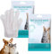 Ninnyi 12 PCS Dog Cleaning Gloves Wipes, Dry Cleaning Gloves for Dogs Cat, Pet Wash Free Gloves for Daily Care