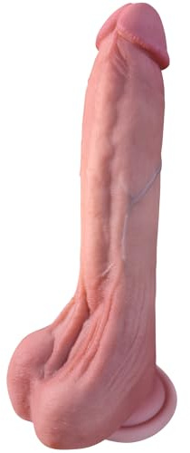 8.6‘’ Long Realistic Dildo, Soft Anal Dildos, Beginner Adult Sex Toys | 100% Liquid Silicone Perfect Touch Lifelike Penis with Strong Suction Cup, Vaginal G-spot Anal Play Stimulator for Women Men