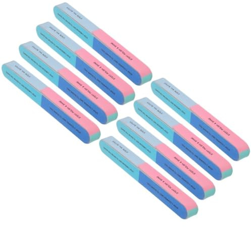 Homoyoyo Lima per Unghie Professionali 6 Lati e 7 Fasi Set 8 Pezzi Spugna Numerata per Unghie dei Piedi, per Manicure Professionale Donne
