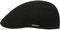 Stetson Texas Wool Gatsby Cap Herren - Mit Kaschmirwolle - 100% Baumwollfutter - Hoher Wollanteil - Mit edlem Markenpin - Doppellagiges Futterband - Schirmmütze Herbst/Winter schwarz S (54-55 cm)