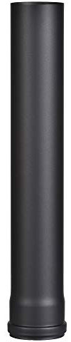 FIREFIX R80/5 Tubo per Stufa Acciaio da 1,2 mm di Spessore Diametro 80 mm, per stufe braciere a Pellet, Senotherm, Nero, Lunghezza 500 mm