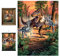 3D LiveLife Linsenförmige Wandkunst Drucke - Dinosaurier Kampf von Deluxebase. Ungerahmtes 3D Jura Poster. Perfekter Wandfüller. Original kunstwerk lizenziert von bekannt künstler, Jerry LoFaro