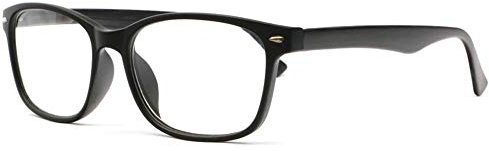 Loupea Damen Brillengestell Schwarz Dioptrie 2,5