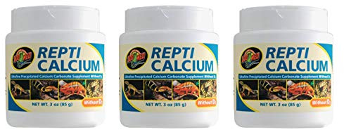 Zoo Med 3 Pack of Repti Calcium Without D3, 3 Ounces Each