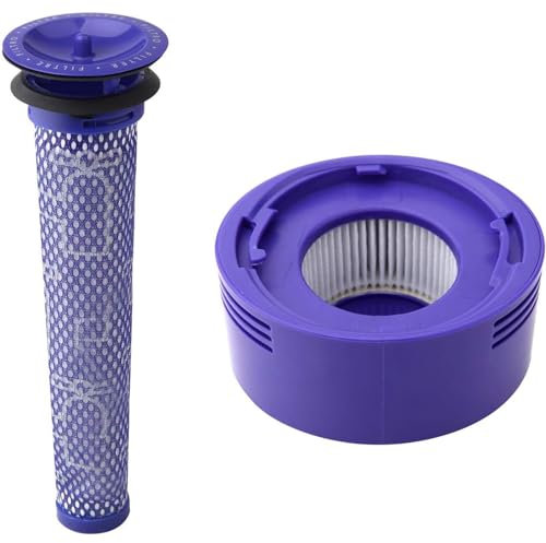 Wingsflying Kit di filtri per aspirapolvere Dyson V7, V8 Animal e Absolute Cordless, prefiltro di ricambio e post-filtro HEPA (DY-96566101, DY-96747801)