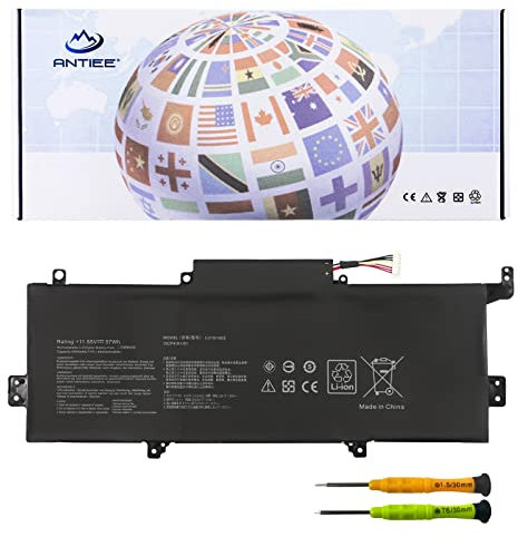 ANTIEE New C31N1602 Batteria per PC portatile Pour ASUS ZenBook U3000U UX330 UX330U UX330UA UX330UAK UX330UA-AH54 UX330UA-AH55 UX330UA-AH5Q UX30UA-FB018R C31N16O2 0B2