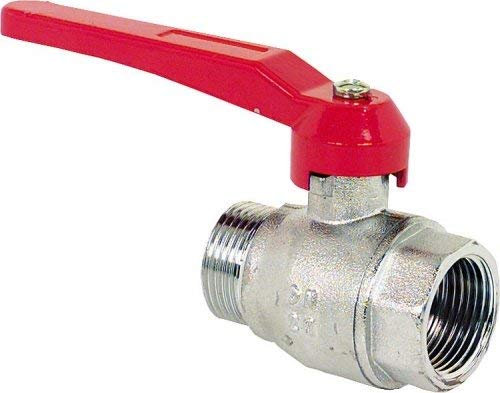 Messing Kugelhahn Absperrhahn Wasserhahn mit Hebel IG auf AG DN8-DN50 Größe 1 1/4