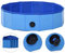 vidaXL Piscine Pliable pour Chiens Bleu 80x20 cm PVC Chat Animaux Baignoire