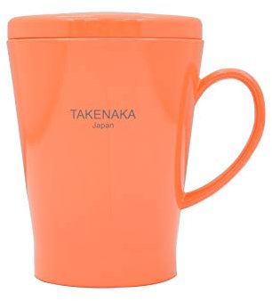 TAKENAKA Tasse mit Deckel von Bento Box aus Japan (Tangerine Orange)