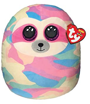 TY 39295 Leopard - Squish-A-Boo 20cm, Mehrfarbig