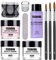 TEEROVA Kit de poudre acrylique et liquide pour ongles - Ensemble professionnel monomère liquide avec brosse à ongles en acrylique - 3 couleurs