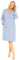 Ladies Supersoft Waffle Jersey Zip Robe (LARGE, BLUE)