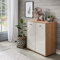 WIEMANN Kiruna Kommode, Eiche, Braun, beige, Creme, grau, Champagner, 80x86x43 cm