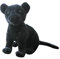 BYNYXI Schwarzer Panther Kuscheltier, 23cm Stehend Plüsch Panther Plüschtier Leopard Realistische Tiger Schwarzer Panther Baby Stofftier Leopard Weiche Plüsch Spielzeug für Kinder Jungen Mädchen