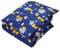 TupTam Kinder Gemusterte Bettdecken Set Ganzjahresdecke Bettdecke Kopfkissen Flachkissen 2tlg., Farbe: Füchse Sternbild/Dunkelblau, Größe: 135x100 cm