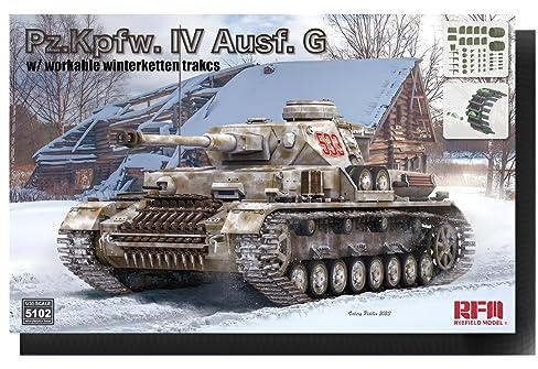 Rye Field Model RM5102 Pz.Kpfw. IV Ausf. G with workable Winterketten tracks Maßstab 1:35 Modellbau Plastikbausatz