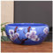 Bol à Poisson Pots de Plantes Aquarium En Céramique Salon Bureau Pot À Poisson Pour La Décoration Feng Shui, Vase Oriental Rétro TV Meubles, Bols De Bain D’oiseaux De Cour Corbeille De Fruits De Table