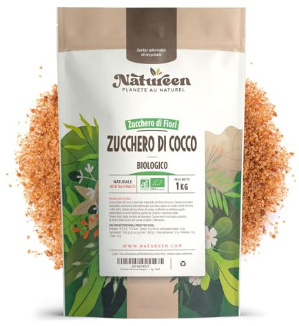 Zucchero di cocco biologico - 1 kg - Natureen