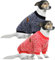 HuaLiSiJi 4XL Hundepullover Grosse Hunde Sweatshirt Kapuzenpullis für Große Hunde, Warm und Leicht, Mit Einer Weichen Textur, Elastizität Leicht zu Tragen (Rot+Navy Blau)