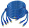 XMSJSIY - Cable de audio RCA de 4 canales para coche, 4 RCA macho a macho, par trenzado con reducción de ruido, para coche, marina, motocicleta, 5 m