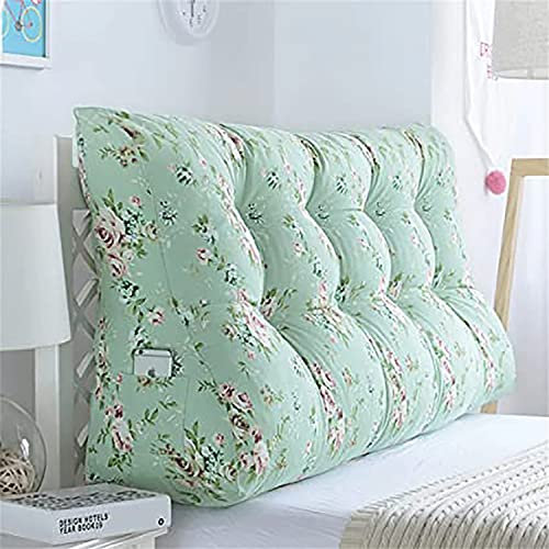 MGEMJMJ Kingsize -kopfteilkissen, Dreieckige Keilkissen -positionierung Stütze Lesen Kissen Kopfteilkissen Doppel Mit Abnehmbarer Abdeckung(Size:100x30x60cm,Color:A)