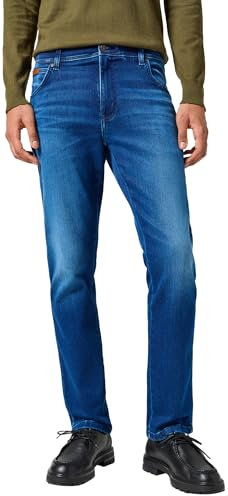 Wrangler Texas Slim, Jeans Uomo, Blue Jam, 38W / 32L