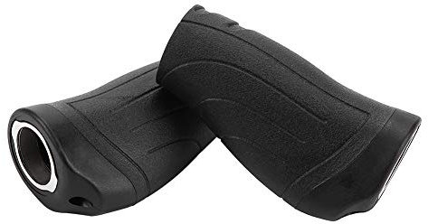 Yctze Mountainbike-Lenkergriffe, Kurze und Lange Lenkergriffe aus Kunststoff für Fahrräder, Geeignet für, Ebike, Mtn Half, Revoshift, 90 Mm, Schwarz (Ein Paar kurze