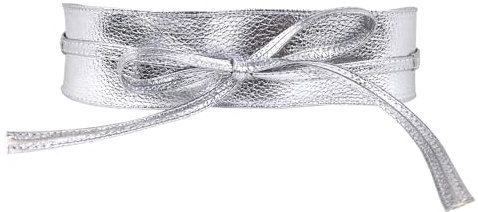 DAZZLUXE 1 Stück Damengürtel, Damen-Silbergürtel, Damen-Breitgürtel, Schleifengürtel, Ledergürtel, Kleidergürtel, Bekleidungszubehör, Damen-Elastikgürtel