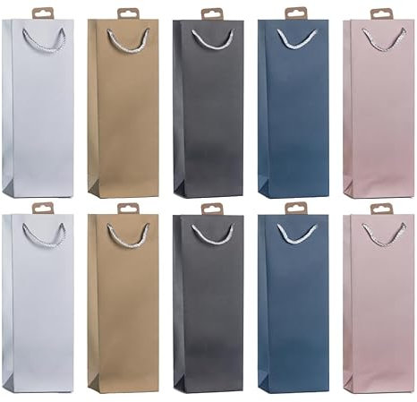 Laro Premium Weinflaschentüten Geschenkverpackung Blumen 10-100 Stk, Anzahl:40, Muster Tüten:Luxury