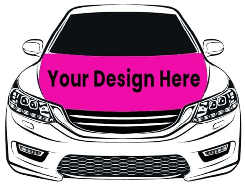 Personalisierte Haubenabdeckungsflaggen | Personalisieren Sie Ihr Bild/Text-Motorhaubenbanner, Motorhaubenschutz Für Autos, Aufsteckbare, Waschbare, Superelastische Motorhaubenschutzabdeckung, Indiv