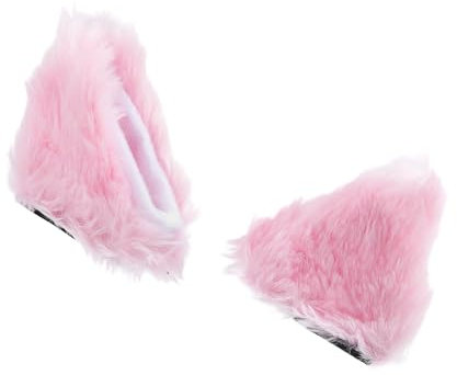 Hihaha Accessorio decorativo per casco/per moto/peluche/1 paio rosa