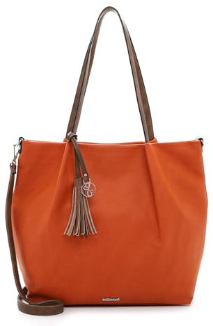 Emily & Noah Shopper E&N Elke 62792 Damen Handtaschen Uni orange/brown 612